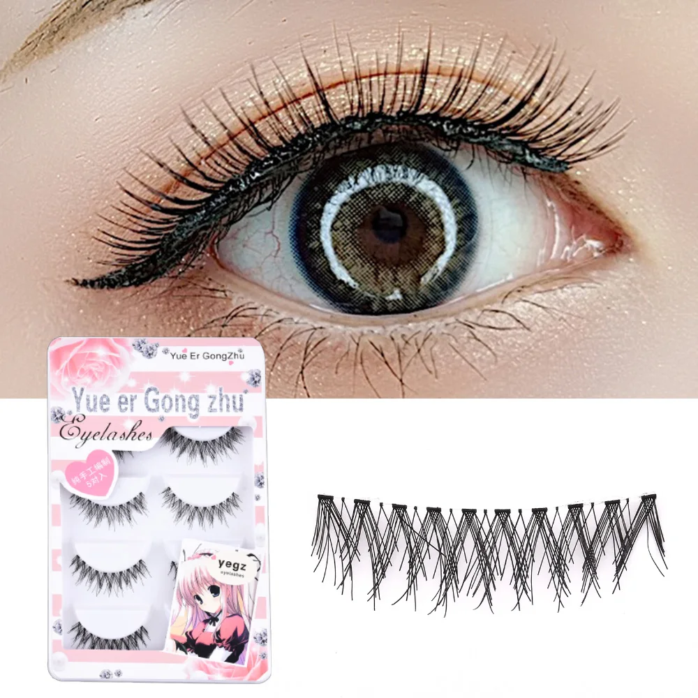 

5 Pairs False Eyelashes Natural Wispy Volume Fake Lashes Extension Handmade Cruelty-free Eyelash Natural Long MakeUp Eye Lashes