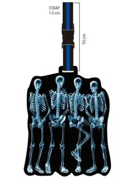 

Nectar Football Player Skeletons Suitcase Tag