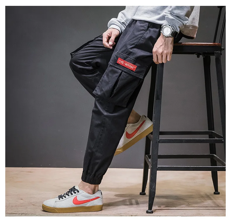 Осень/зима slim fit плюс бархатные мягкие повседневные штаны для мужчин Корейский шоу сезона новые мужские комбинезоны с носком