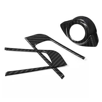 

1x for Alfa Romeo Giulia Stelvio 2017 Abs Interior Start Engine Stop Cover & 2Pcs ABS Steering Wheel Decoration Frame