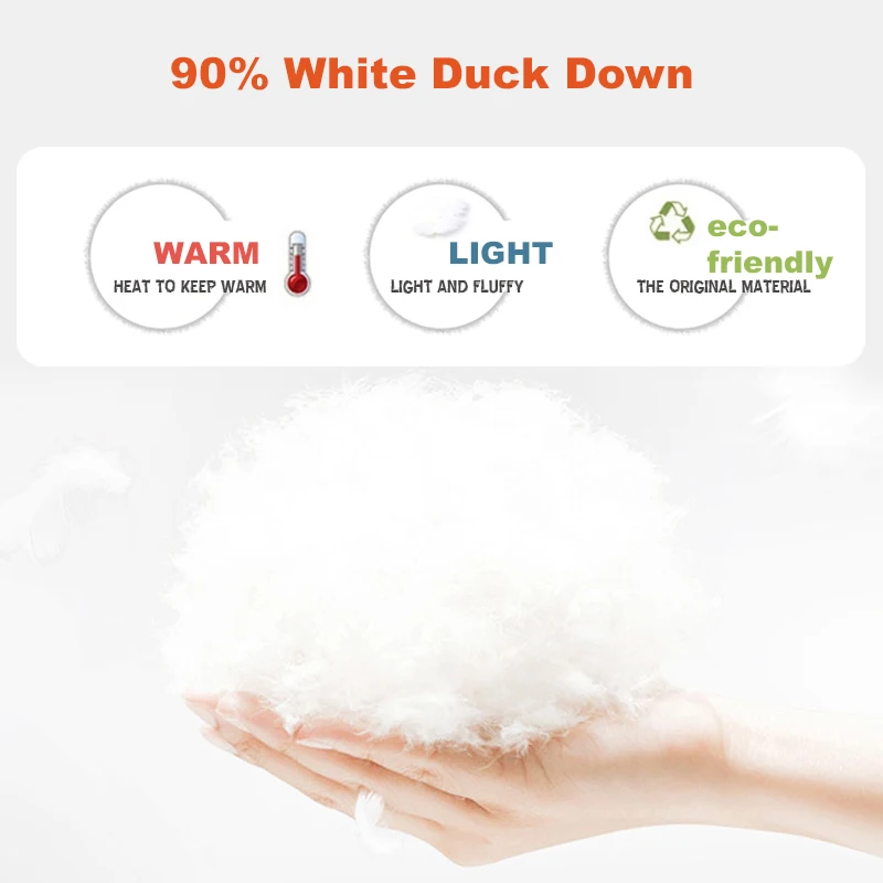 Aachoae Women 90% White Duck Down Long Coats With