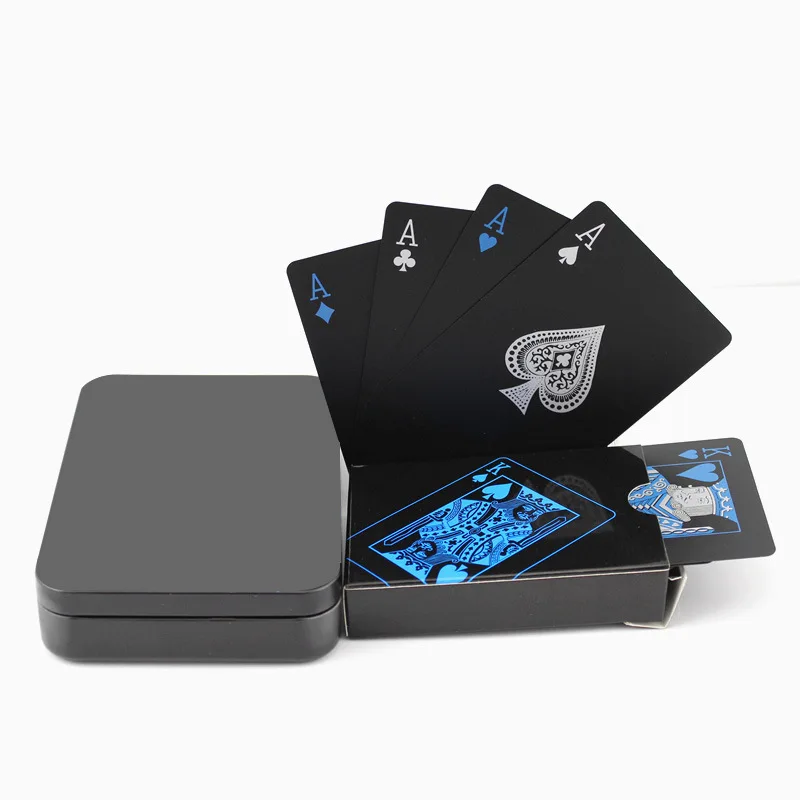 Прямые продажи черный и белый с рисунком пластиковый покер-мыть ПВХ покер поколение жира поперечной границы игральные карты Custo