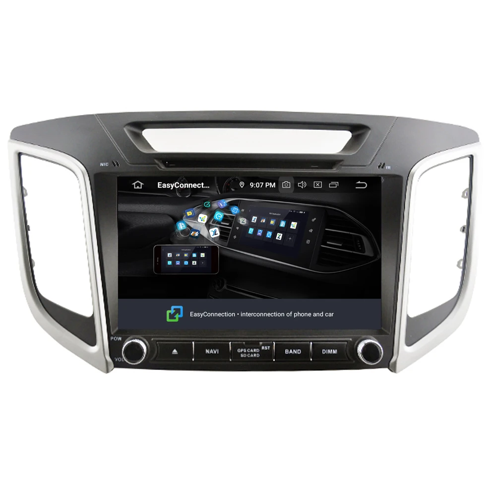 Top RoverOne Car Radio Stereo For Hyundai IX25 Creta 2014 2015 2016 Android 9.0 Octa Core Autoradio GPS Navigation Multimedia Player 4