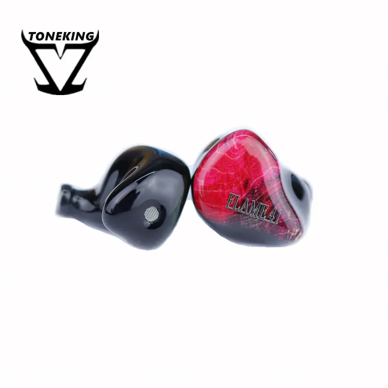 

TONEKING FLAME41 Carbon Nano Dynamic Drive + 4Knowles Balanced Armature Earphone HIFI DJ Custom Headsets MMCX Earphones