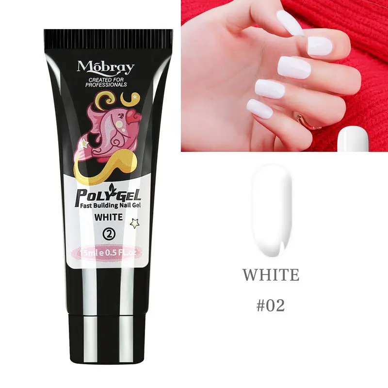 LGHZLINK 15 мл акриловый полигель набор 5 шт. удлиняющий Быстрый УФ полигель строительный гель Слип раствор для ногтей Форма для ногтей кисть для дизайна ногтей набор инструментов для ногтей - Цвет: 2