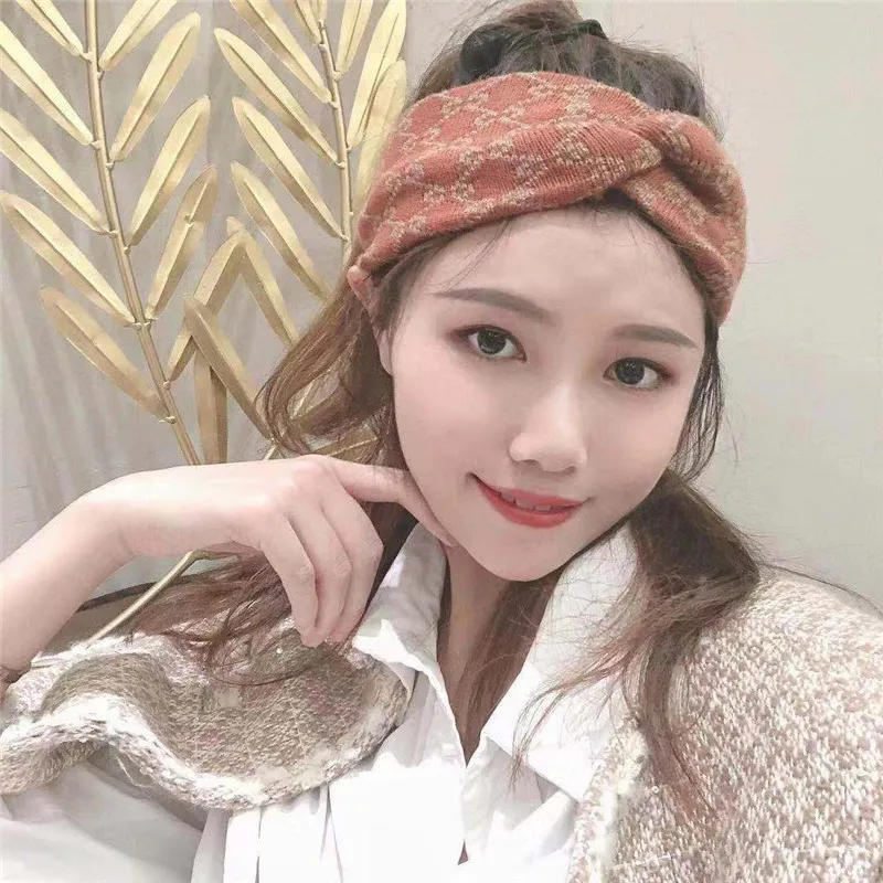 New Fashion Bohemia Women Headband Crochet Turban Elastic Hairband Winter Wide Knitting Twist Head Wrap Hair Accessories