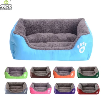 

Winter Dog Bed Mat House Pad Warm Pet House Nest Dog Stripe Bed with Kennel for Small Medium Large Dogs Plush Cozy Nest