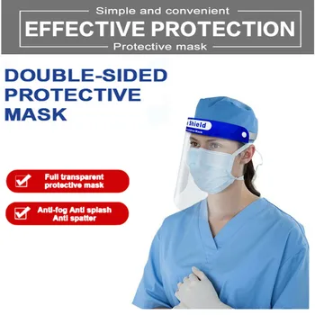 

Safety Face Cover Protection Splash-proof Saliva Proof Mask Anti-Dust Face Shield Adjustable Protective Full Face Mask