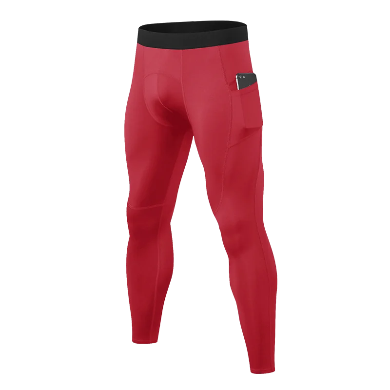 Fonoun Men Pro Sport Running Pants Fitness Quickdrying Breathable With