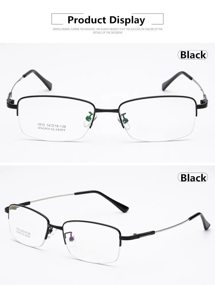 Титановые очки с оправой из сплава оправа мужские очки для работы за компьютером оптические по рецепту для чтения прозрачные линзы для глаз мужские очки Lunette De Vue