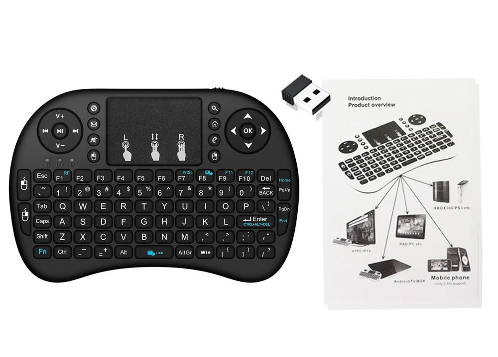 Smartek SMTK-LYJP152B Mini Teclado Inalámbrico con Touchpad