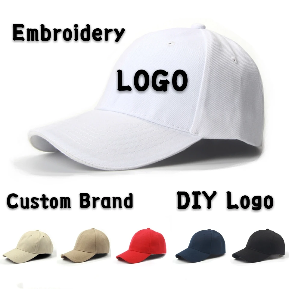 

DIY Logo Baseball cap Flat Cap Custom-made Bucket Hat Hip Hop Child&Adult Printing Embroidery Brand Sport High-quality Snapback