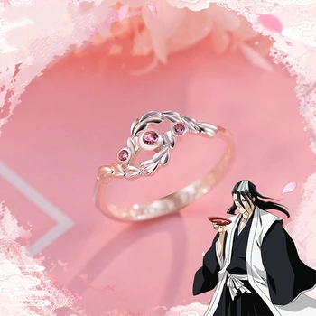

Bleach Anime Pendant&r Sterling Sliver S925 Manga Role Kuchiki Byakuya Senbonzakura Sword Action Figure Cospaly Birthday Gift