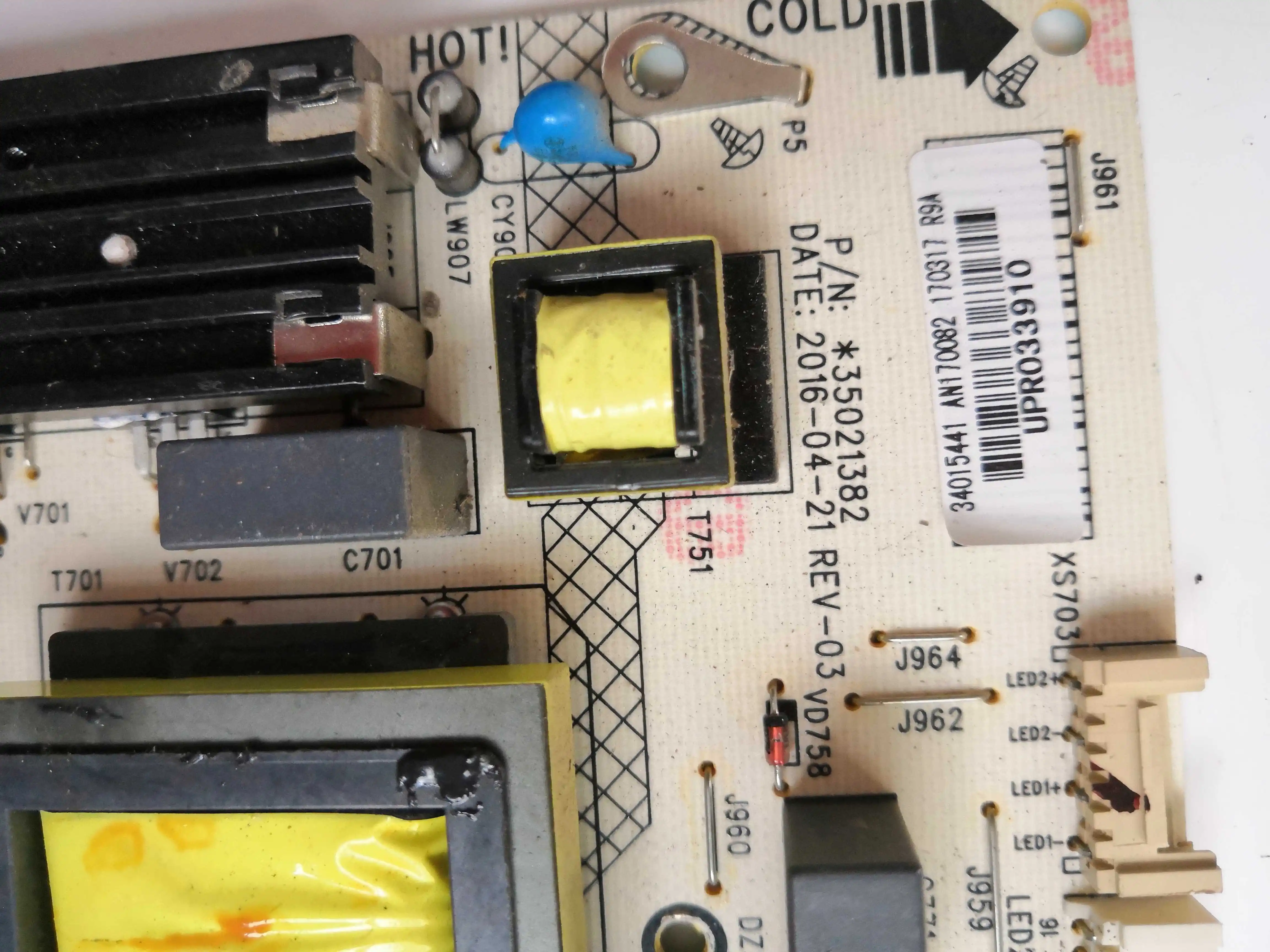 Оригинальная материнская плата led65r6000u led65r7000u плата питания 35021382 34015441 монтажная плата