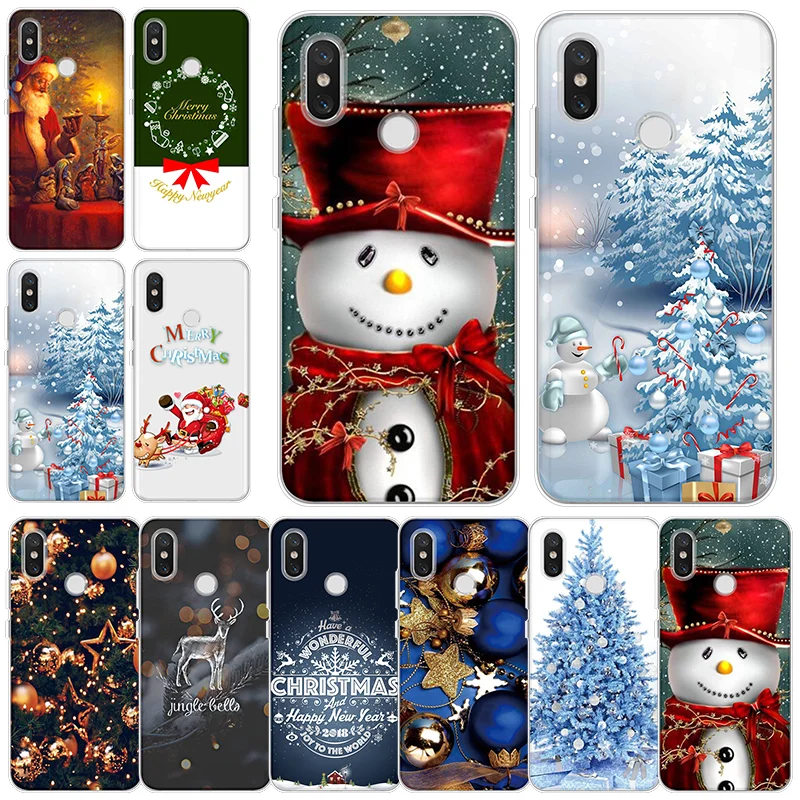

Merry Christmas Case For Xiaomi Redmi Note 7 6 5 4 3 Pro 7S 4X 5A Go K20 Pro 5Plus 6A 7A Y3 S2 Coque Capa Soft TPU New Year Gift