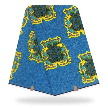 

Blue African Ankara Kitenge wax print cloth For Craft Making Dresses Skirts/African Fabrics Kitenge Tissues Africain Pagne Y-192