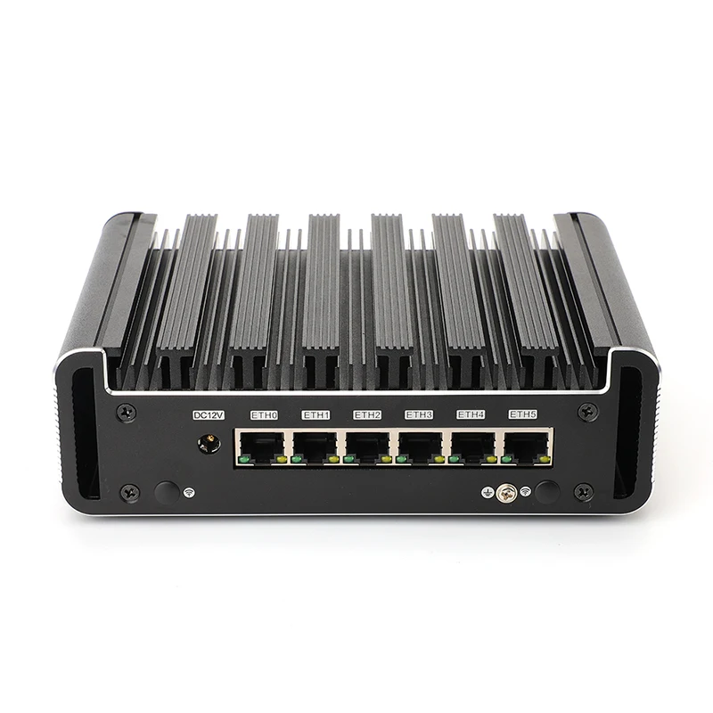 Partaker Fanless 6 LAN Mini PC Firewall Appliance Intel Core i5 1135G7  Gigabit Ethernet AES-NI LTE pfSense VPN Router Openwrt