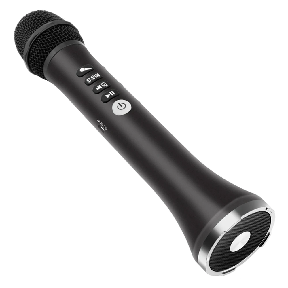 2 в 1 караоке микрофон беспроводной Bluetooth динамик с микрофоном ручной поет и записывает портативный KTV плеер для смартфона, ПК