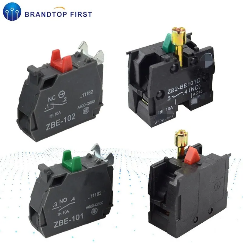 XB2 XB4 кнопочная кнопка для контактного блока ZB2 BE101C BE102C ZBE 101 NO NC Переключатель