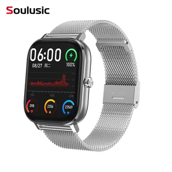 

Soulusic DT35 Men Smart Watch 2020 Bluetooth Call Wristwatch ECG Smartwatch Heart Rate Monitor Fitness Tracker PK P8 GTS Watch