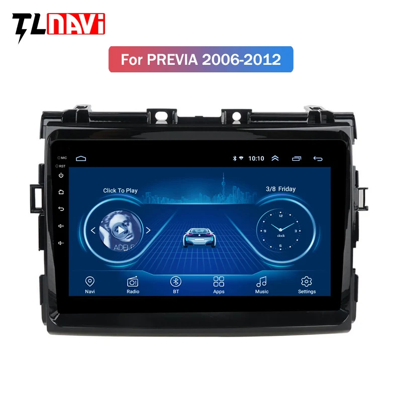 Cheap Android 8.1 Car Multimedia Player for Toyota Estima/PREVIA/Tarago/Canarado radio stereo gps navigation system 1