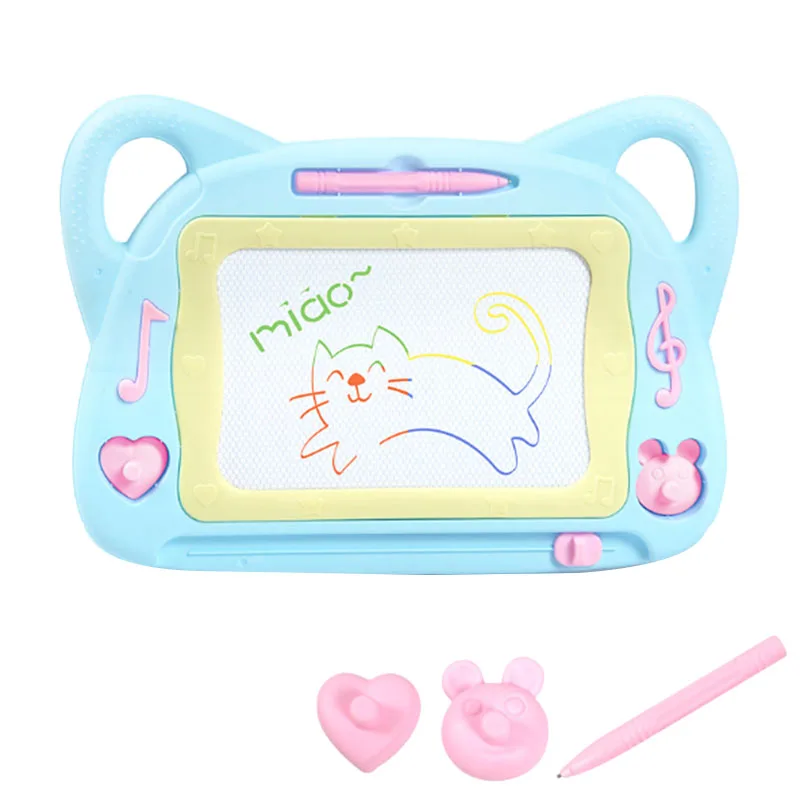 Children's Magnetic Drawing Board, Color Graffiti Board, Rewritable Sketch Pad, with Seal, Magnetic Pen, Children's Toddler Boy