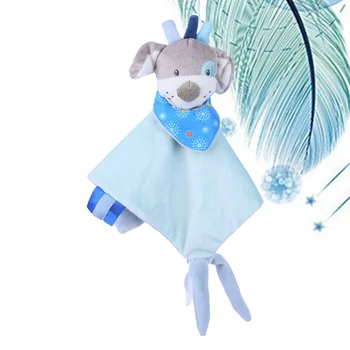 

Newborn Baby Pacifier Saliva Towel Cartoon Plush Toys with Teether Soothing Toys (Dog)