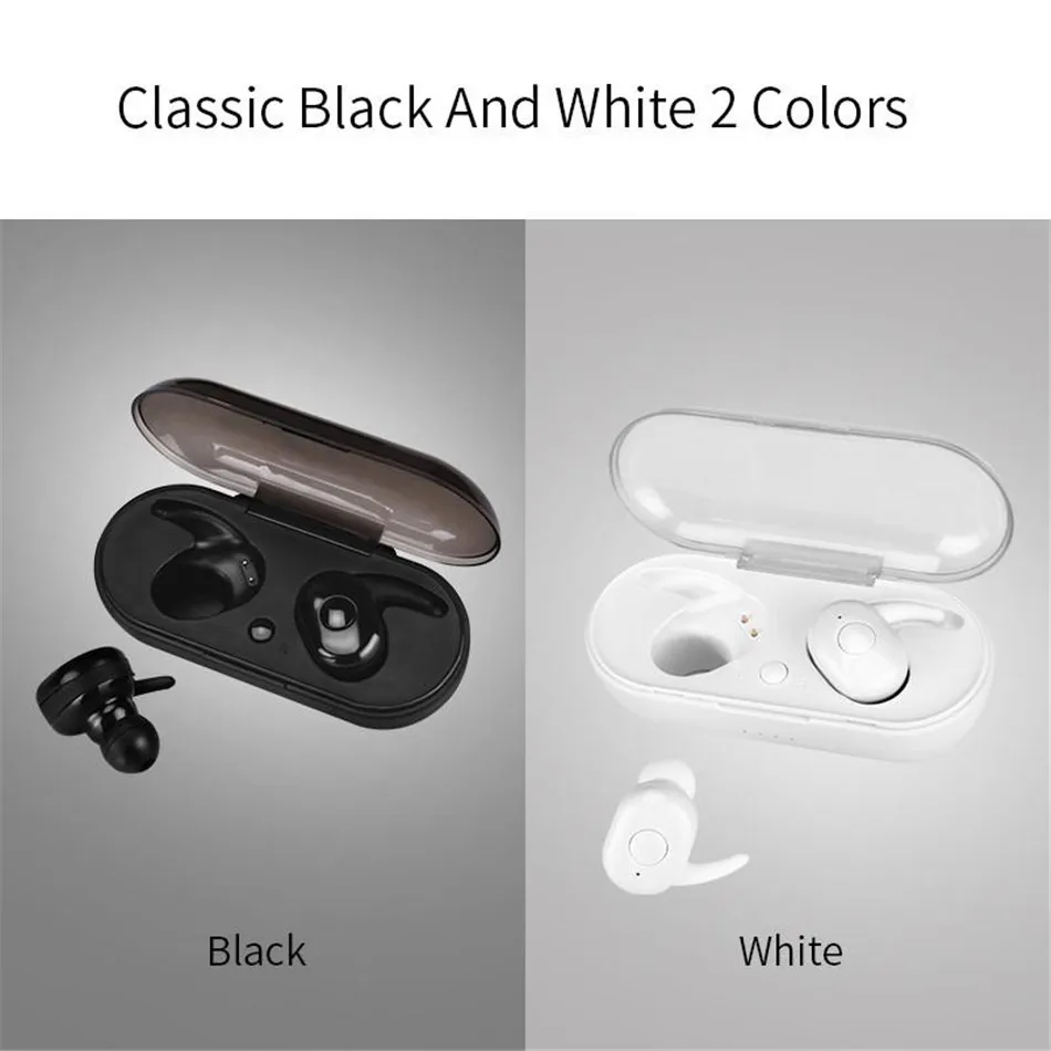 Ottwn TWS Беспроводные Bluetooth 5,0 мини наушники спортивные наушники 3D стерео звук водонепроницаемые наушники с микрофоном и зарядным устройством