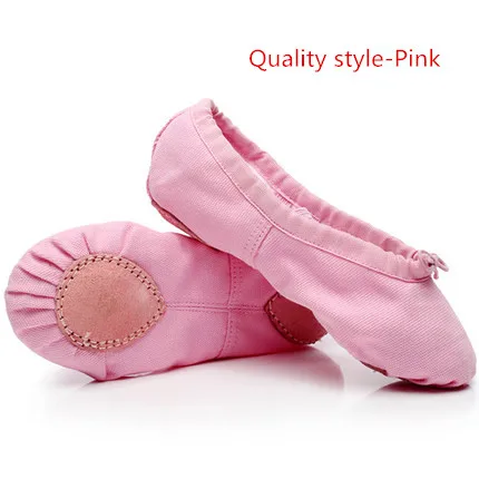 Розовые, синие, розовые, красные, черные, белые, зеленые балетки для девушек, женские балетки для йоги, Zapatos De Punta De Ballet Zapatillas De Ballet - Цвет: Pink Quality style