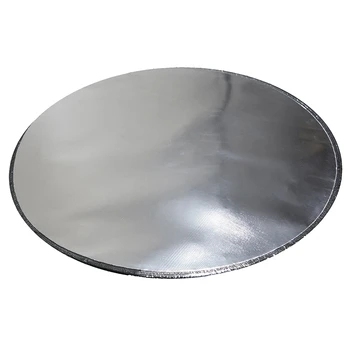 

Fireproof Glass Fiber Fireplace Carpet Round Flame Retardant Glass Fiber Fireplace Area Carpet Floor Mat