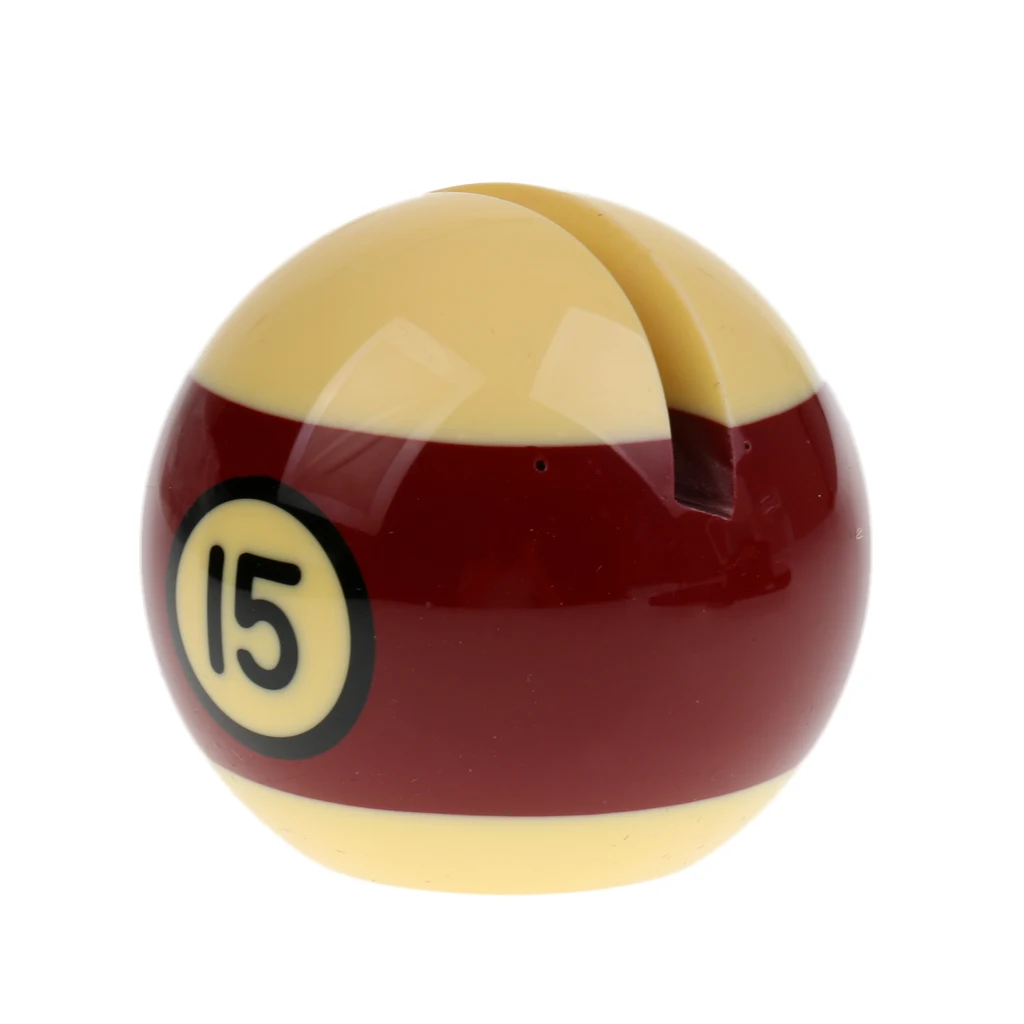 Pool Billiards Ball Design Business Card Holder Random Number and Color 57mm