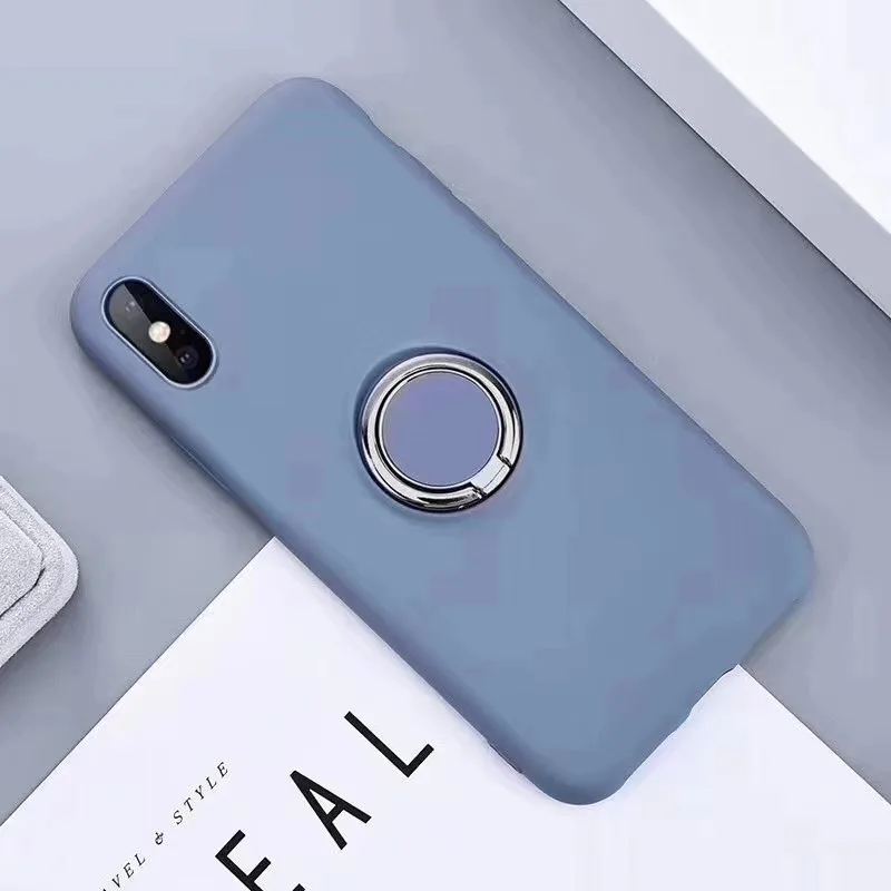 Light Blue Для iPhone 11 11Pro 11 Pro Max для iPhone XS Max XR X 6S 7 8 противоударный Держатель Силиконовый Мягкий ТПУ чехол для телефона сумка для iPhone 11 - Цвет: Light Blue