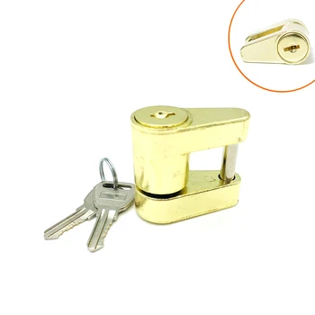 

Theft Protection Solid Small With Keys Caravan Trailer Lock Vehicles Coupling Device Universal Security Zinc Alloy Accessories