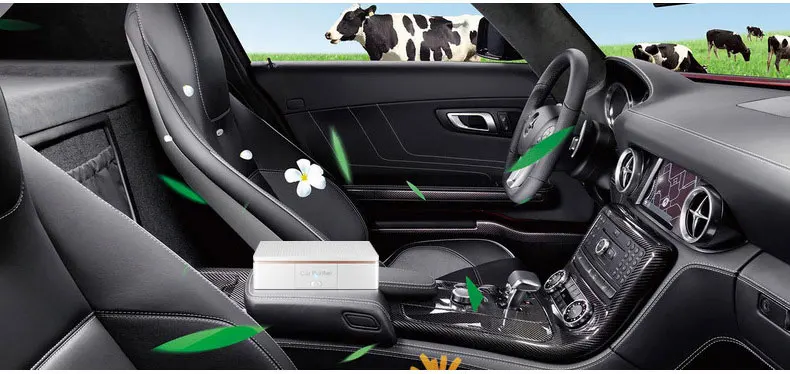 Автомобильный воздухоочиститель автомобиля, работающий через USB автомобильный воздушный фильтр автомобильный освежитель воздуха PM2.5 фильтр чистый озоновый ионизатор формальдегид в роома офисный автомобиль