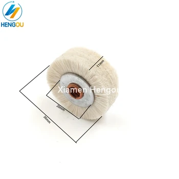 

10 Pieces H0705-35mm China post free shipping Roland Komori Ryobi Platen brush wheel 35x6mm soft brush wheel