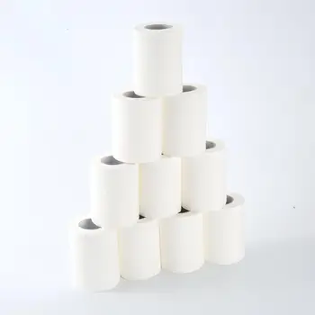 

2020 Family-size Roll Paper Restaurant Hotel Roll Paper Household Toilet Paper Primary Wood Pulp Tissue Roll Paper 10 Rolls