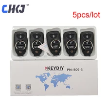 CHKJ, 5 шт./лот, 3 кнопки, B09-3, DIY, универсальный пульт дистанционного управления, KD ключ, замена, умный ключ для KD900, KD900, KD200, URG200, мини, KD
