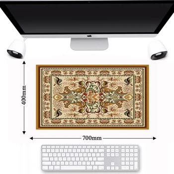 

Large Non-slip Rubber Persian Carpet Home Mouse Pad PC Laptop Keyboard Woven Rug Mousepad Table Decor Craft Muismat Cushion Mat