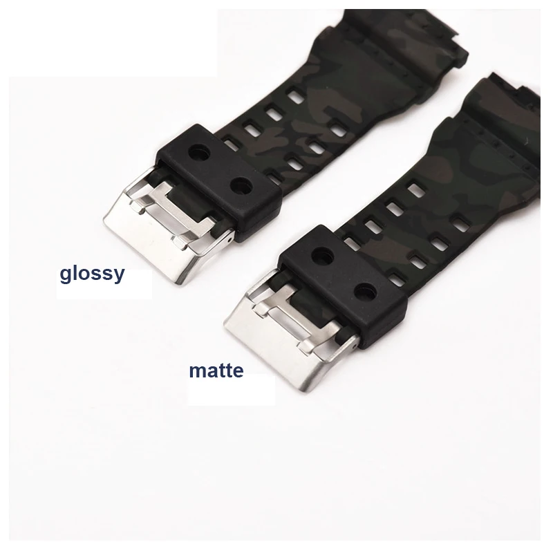 Cinturino per orologio compatibile con cinturino Casio cinturino mimetico g  shock modello H ga110 cinturino in silicone convesso 16mm in  resina|Watchbands| - AliExpress