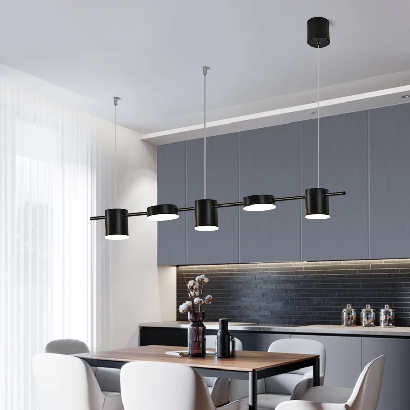 Светодиодная люстра в скандинавском стиле Современная латунная лампа для