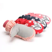 Детские Зимние перчатки для катания на лыжах, водонепроницаемые и противоскользящие трехслойные теплые уличные перчатки, детские вещи для новорожденных, детские зимние перчатки