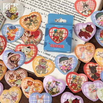 

46 Pcs/box Showa Doll Series Bullet Journal Decorative Stationery Cartoon Stickers Scrapbooking DIY Diary Album Stick Lable