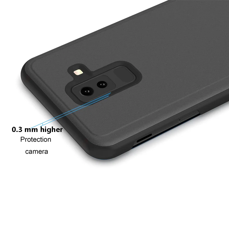 Fashion Smart Mirror Flip Case For Xiaomi Redmi Note 11 10 9 9s 11 Poco X3 8 8T 10s 11T Pro Max 9A 9C Mi 9T 10T Lite Cas_voghion.com