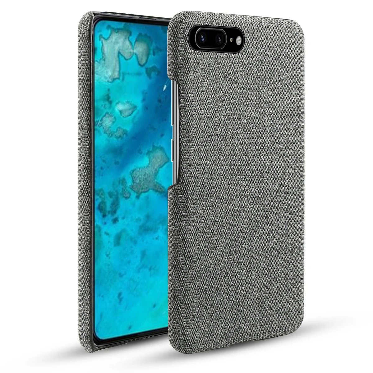 Для Google Pixel 4 XL чехол для телефона тонкий тканый материал ткань против царапин Жесткий Чехол для ПК для Google Pixel 3A XL/3A/4 ударопрочный чехол - Цвет: Серый