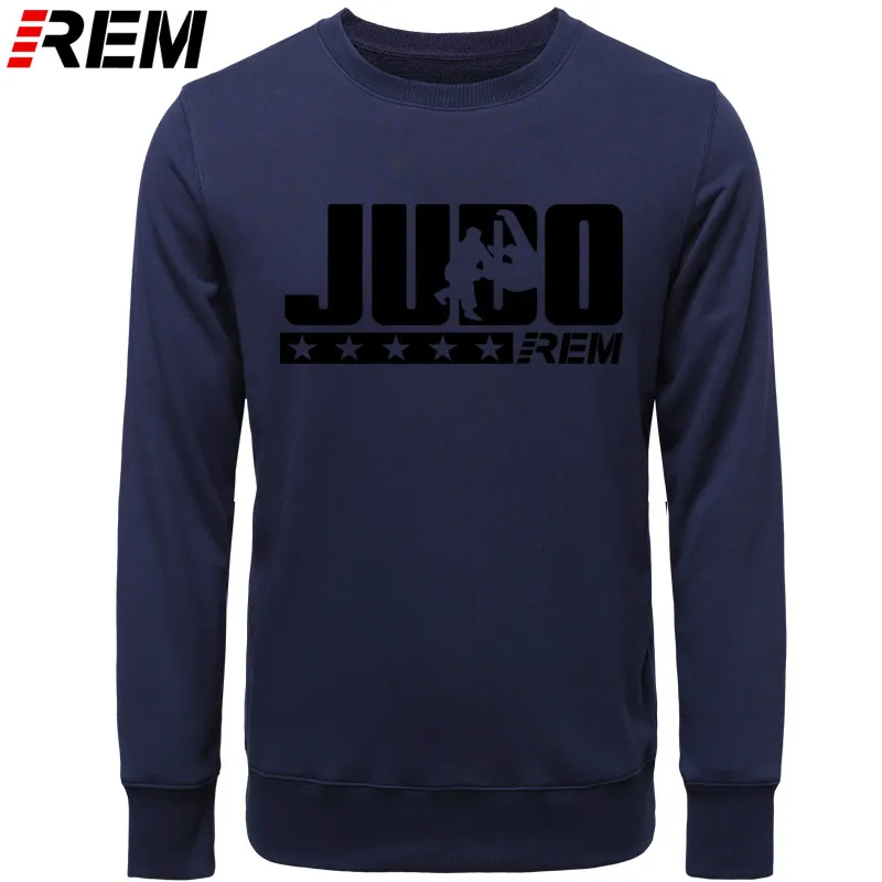 Winter Fashion Style Men's Judo Hoodies Harajuku Hip Hop O-Neck Sweatshirts Cool Streetwear Camisetas - Цвет: NAVY BLACK