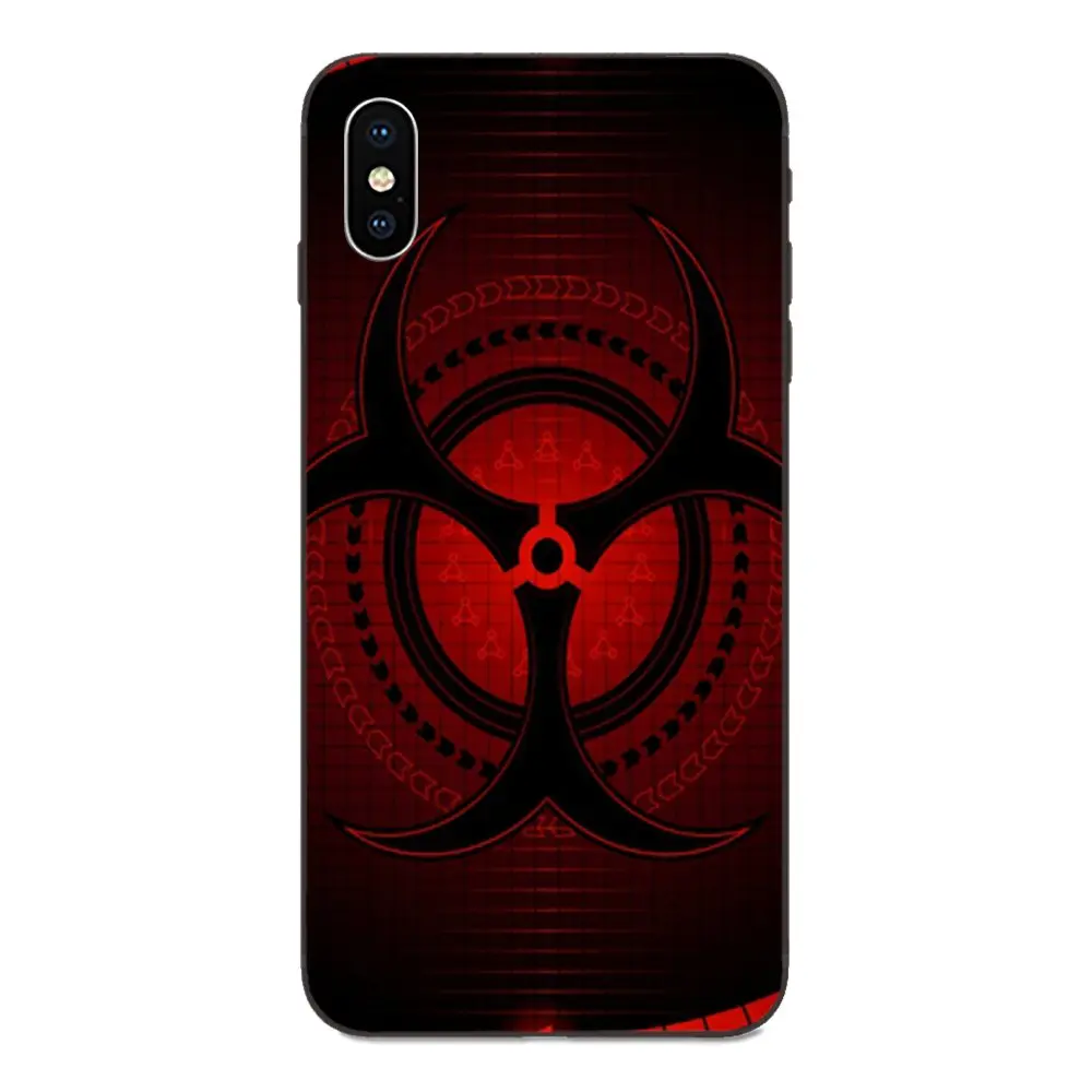 as picture Для красный логотип Biohazard простой телефонные чехлы для Samsung Galaxy A3 A5 A6 A6s A7 A8 A9 A10 A20E A30 A40 A50 A60 A70 звезды плюс - Цвет: as picture