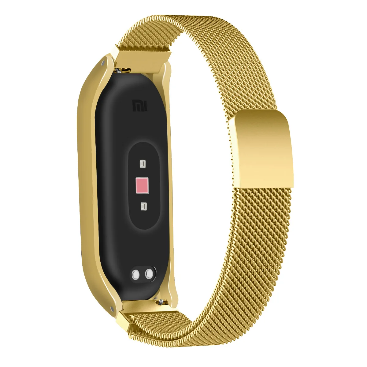 Сказочные Смарт-часы, браслет на запястье для Xiaomi mi, ремешок 3 pulseira, металлический нержавеющий ремешок для Xiaomi mi, браслет 4 correa mi band 3 4 - Цвет: Золотой