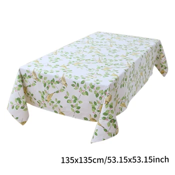 

Anti Stain Garden Modern Practical Indoor Outdoor Multifunction Dining Room Home Print Tablecloth Cotton Polyester Easy Clean