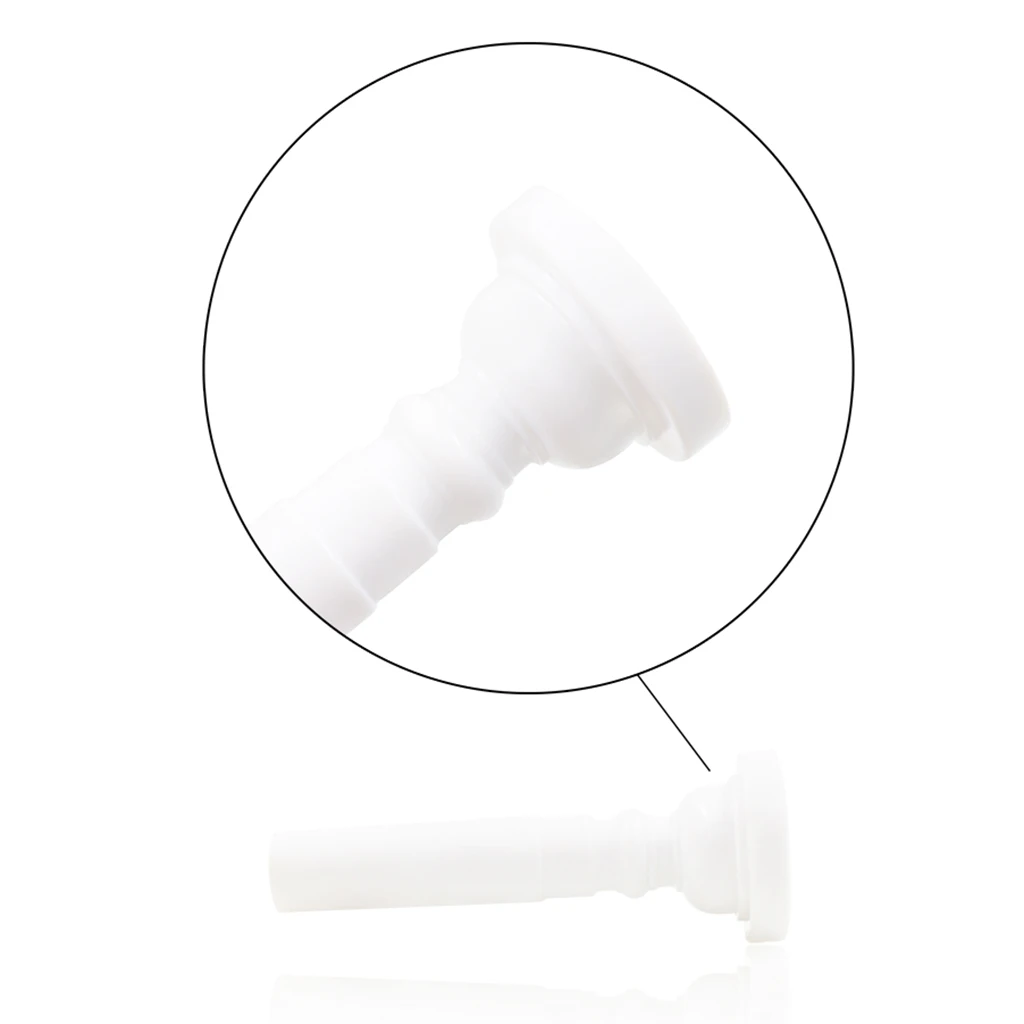 High Quality ABS Plastic Trumpet Mouthpiece 7C Size Trumpet Instrument Accessories Black/White