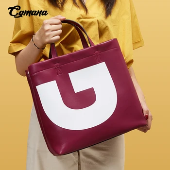 

Leather Bags Women 2019 Genuine Leather Women Bag Luxury Brand Large Capacity Totes Handbags Big Letter Shoulder Crossbody Bags